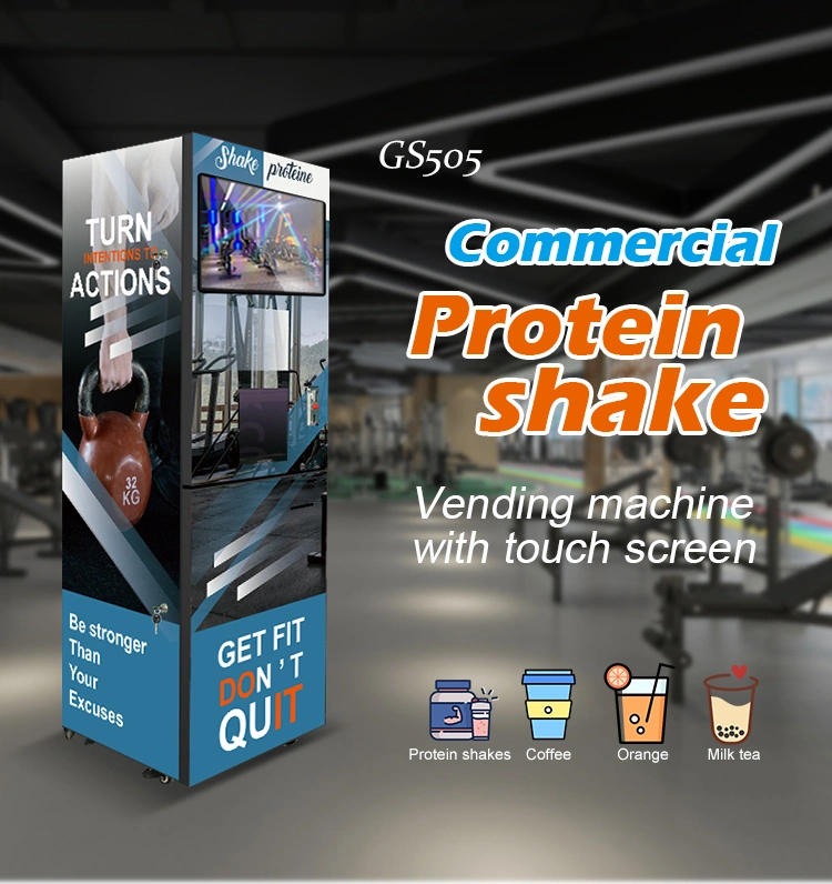 GS Touch Screen Protein Shake Coffee Vending Machine for Gym Clubs and Fitness Center