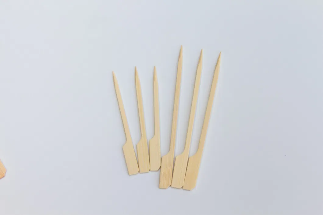 BBQ Stick Paddle Shape Bamboo Skewer / Bamboo Teppo Bamboo Teppo Skewers