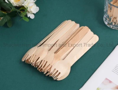 Wholesale Healthy Hygienic Artistic Wood Mini Disposable Wooden Dessert Fork